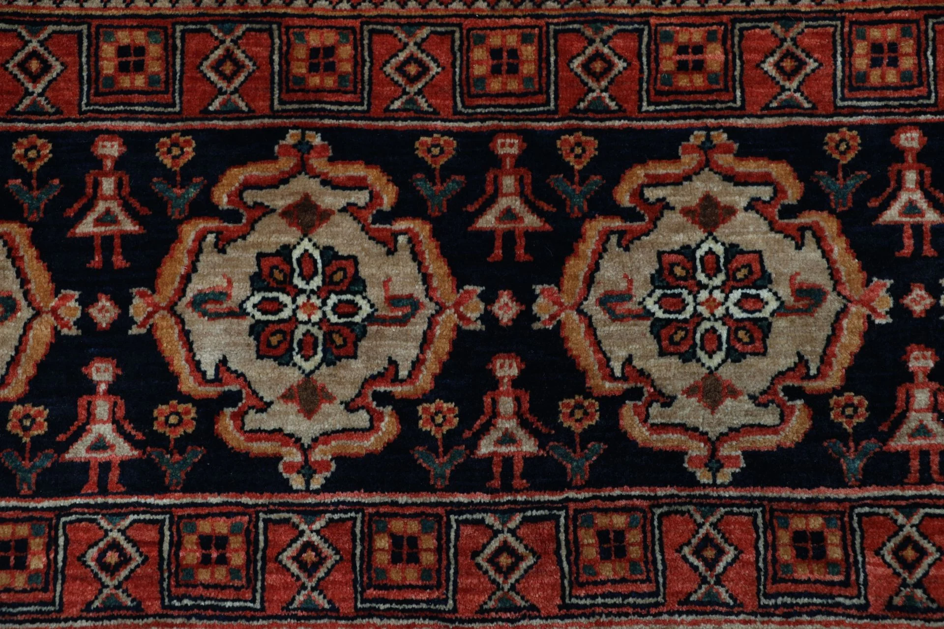 Handgeknüpfter Qashqai Perserteppich, 155 × 216 cm, Wolle