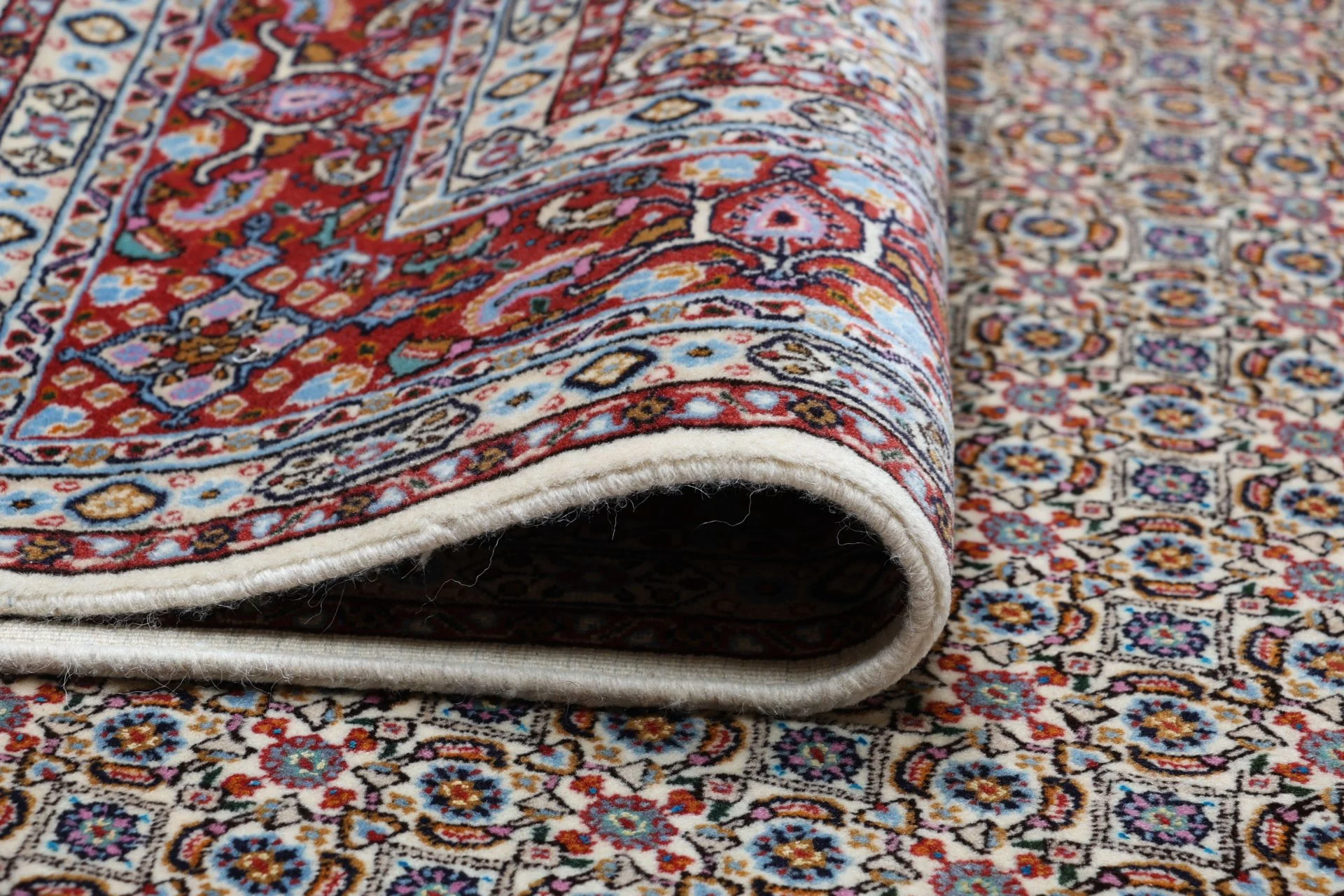 perserteppich-moud-160-x-235-cm-schurwolle-handgeknupft-floral-9 Moud Perserteppich aus Iran, 160 × 235 cm