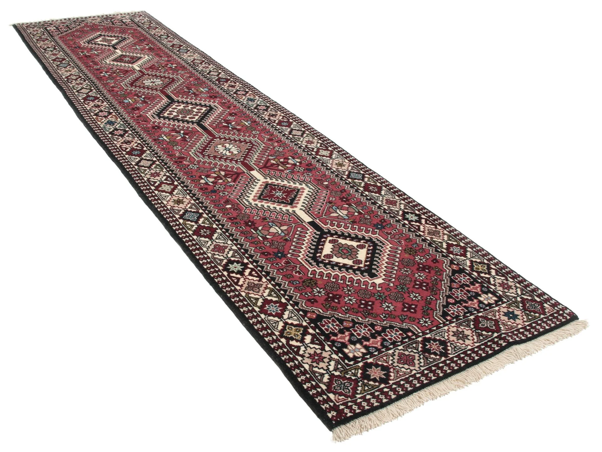 Handgeknüpfter Perserteppich, 72 × 292 cm, Wolle