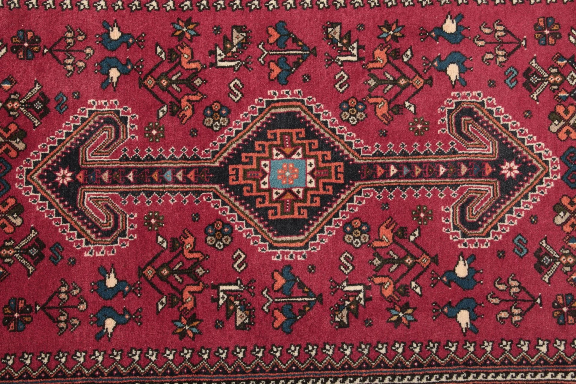 Handgeknüpfter Perserteppich, 85 × 300 cm, Wolle