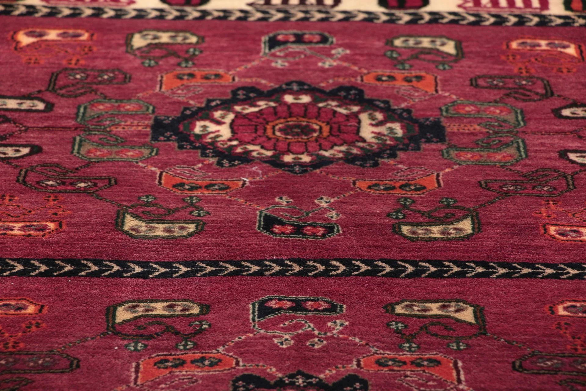 Handgeknüpfter Qashqai Perserteppich, 150 × 195 cm, Wolle