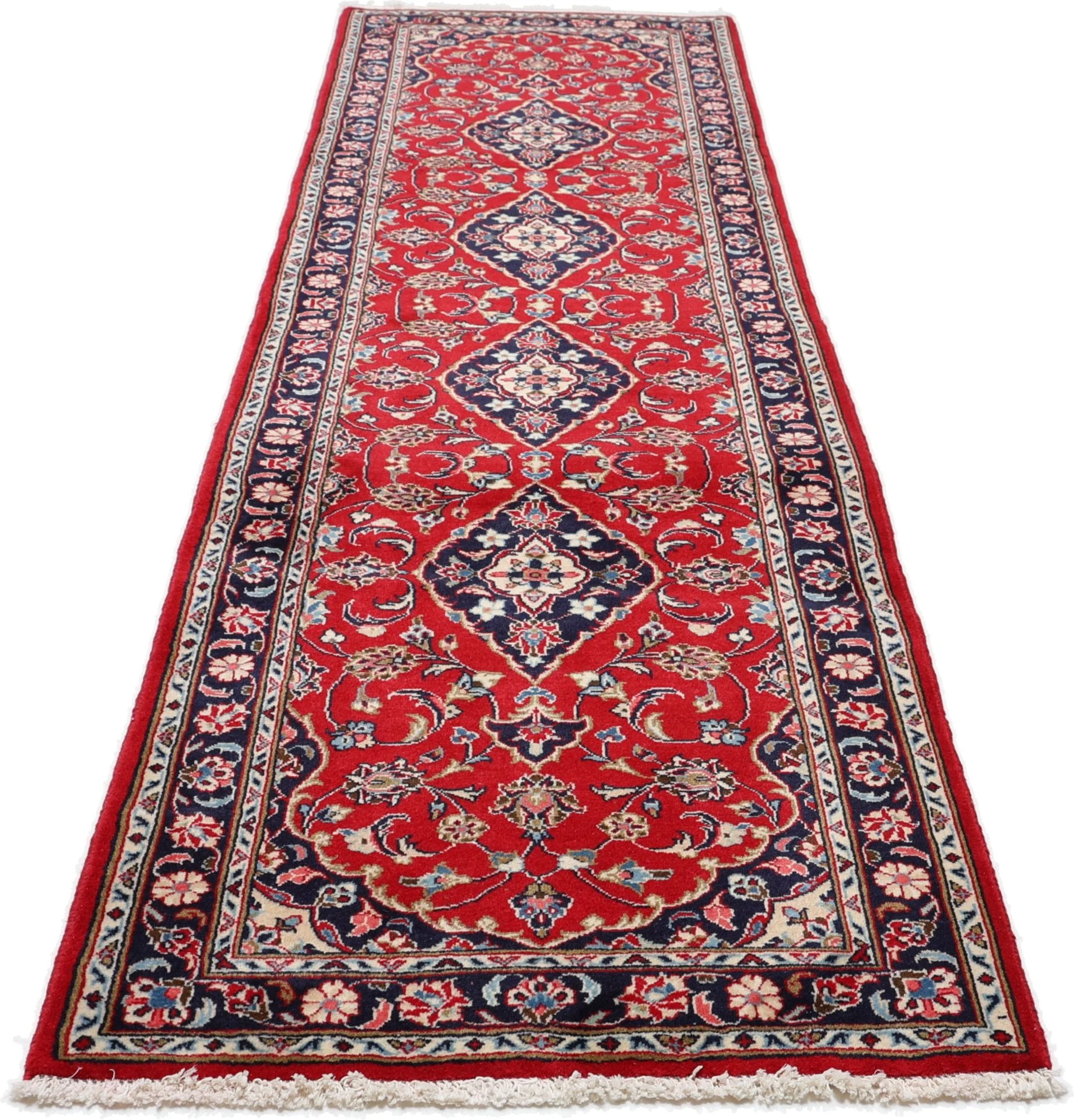 Handgeknüpfter Kashan Perserteppich 80 × 270 cm