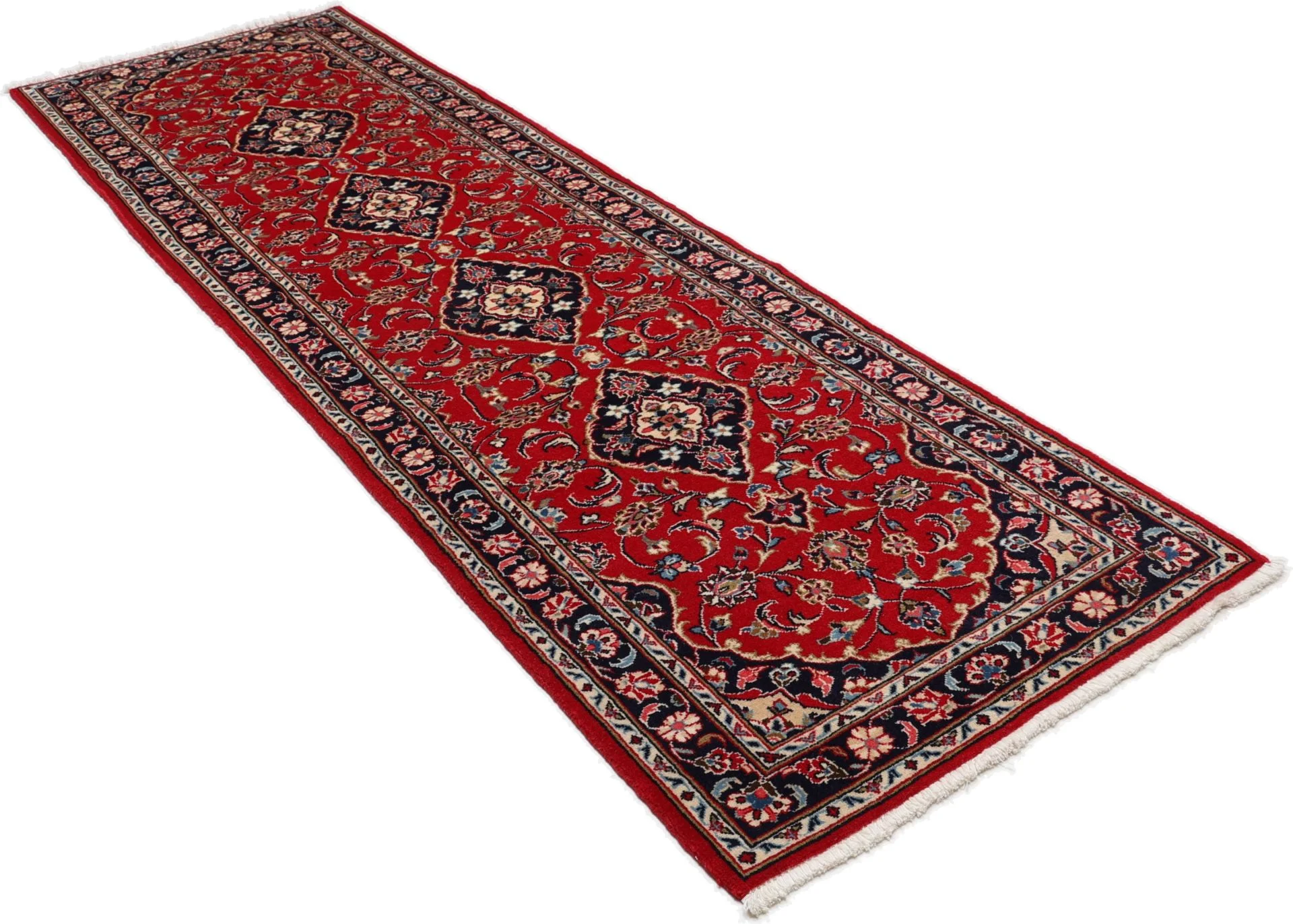 Handgeknüpfter Kashan Perserteppich 80 × 270 cm