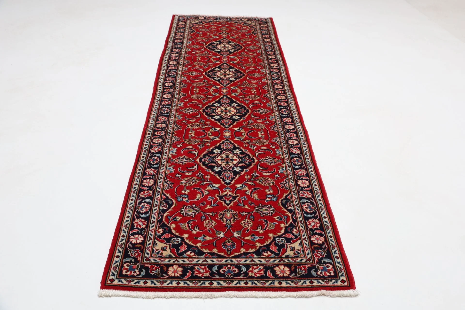Handgeknüpfter Kashan Perserteppich 80 × 270 cm