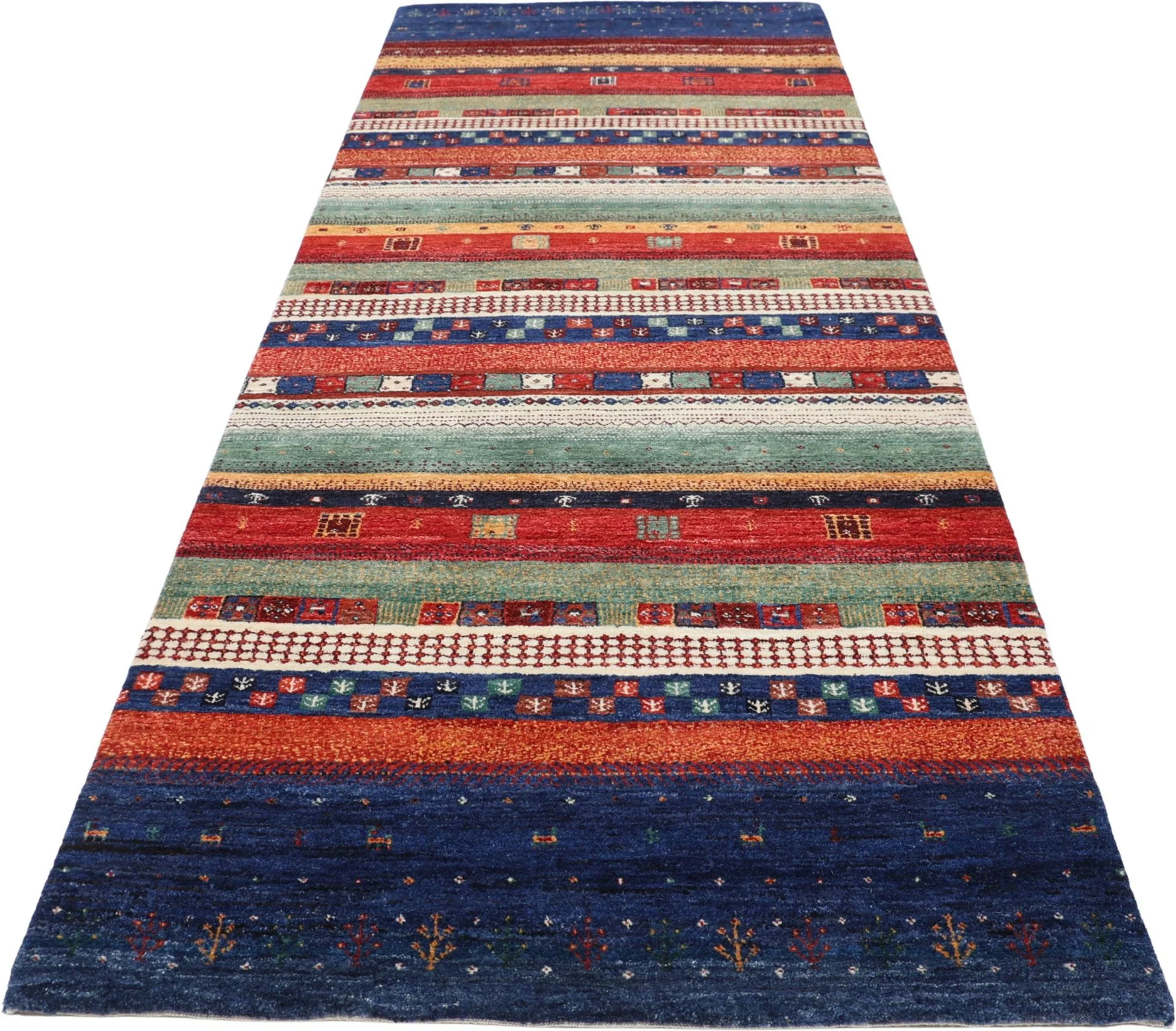 orientteppich-loribaft-90-x-247-cm-schurwolle-handgeknupft-1 Handgeknüpfter Loribaft Orientteppich 90 × 247 cm