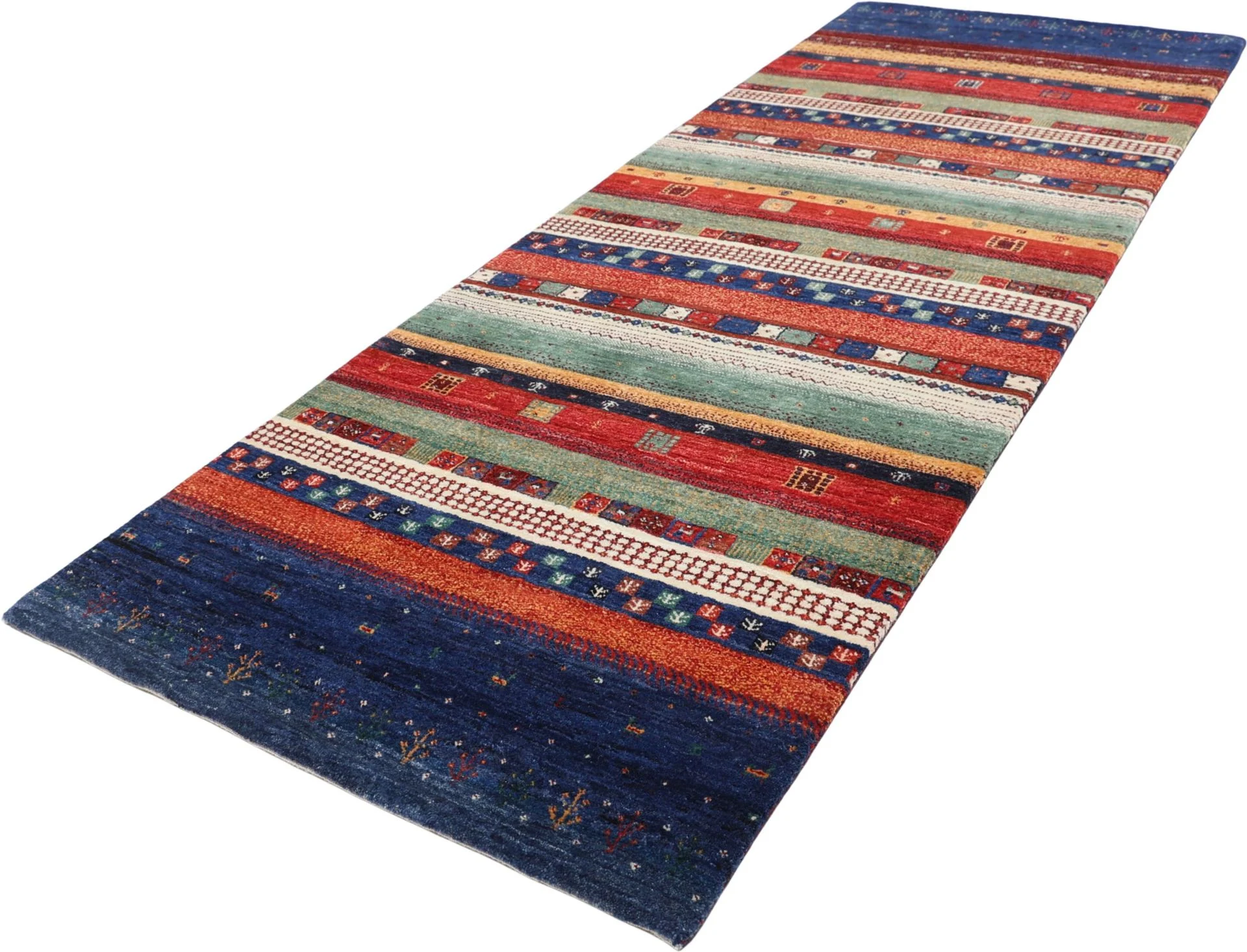 orientteppich-loribaft-90-x-247-cm-schurwolle-handgeknupft-2 Handgeknüpfter Loribaft Orientteppich 90 × 247 cm