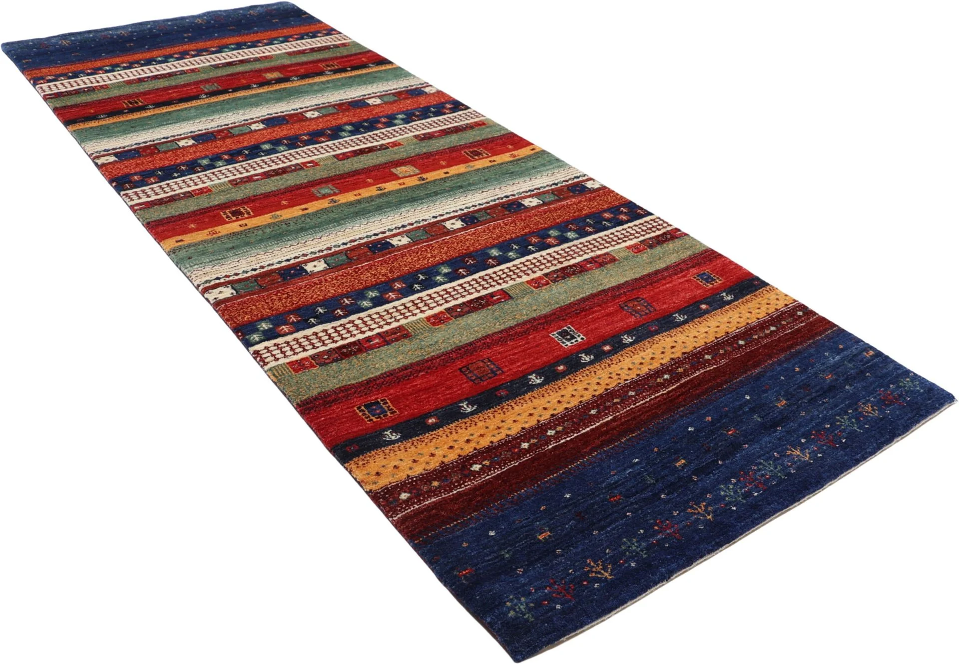 orientteppich-loribaft-90-x-247-cm-schurwolle-handgeknupft-3 Handgeknüpfter Loribaft Orientteppich 90 × 247 cm