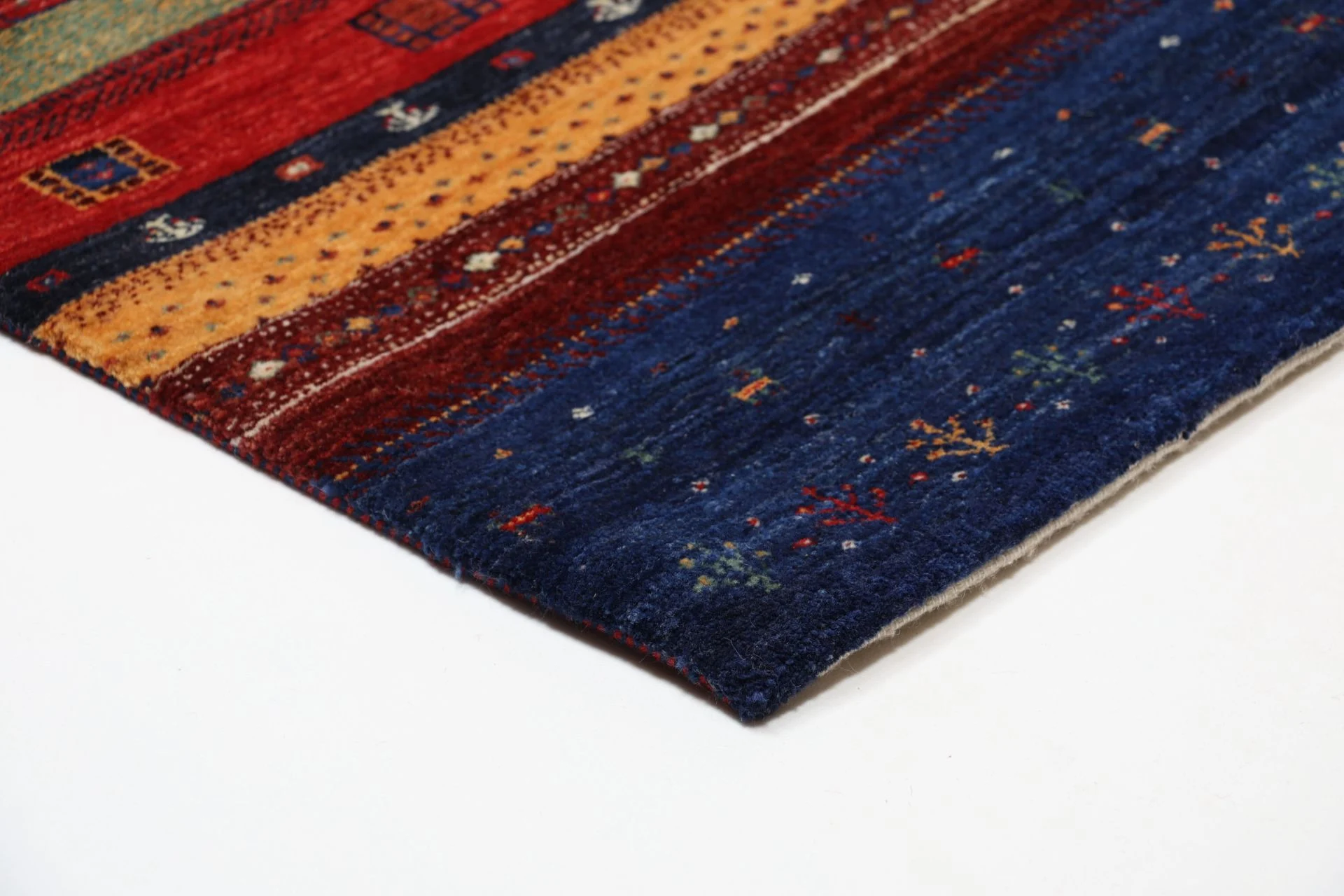 orientteppich-loribaft-90-x-247-cm-schurwolle-handgeknupft-5 Handgeknüpfter Loribaft Orientteppich 90 × 247 cm