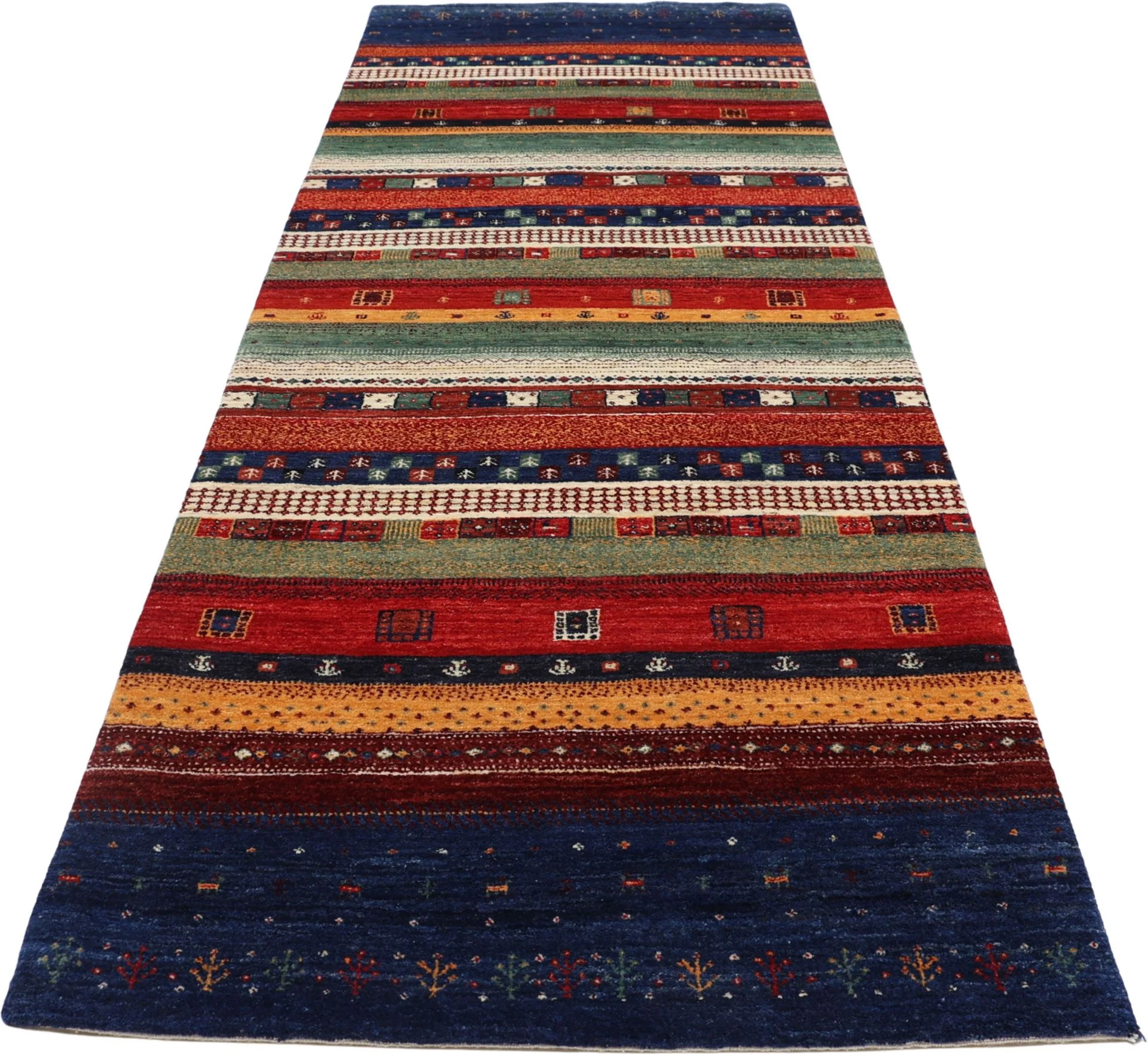 orientteppich-loribaft-90-x-247-cm-schurwolle-handgeknupft-6 Handgeknüpfter Loribaft Orientteppich 90 × 247 cm