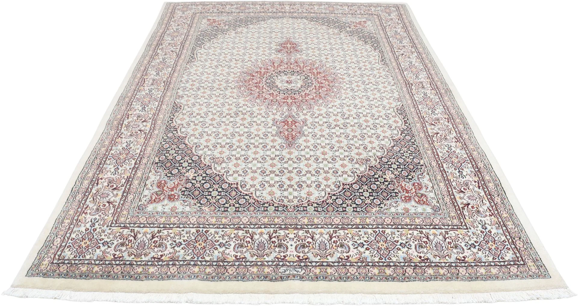Handgeknüpfter Moud Perserteppich 163 × 243 cm