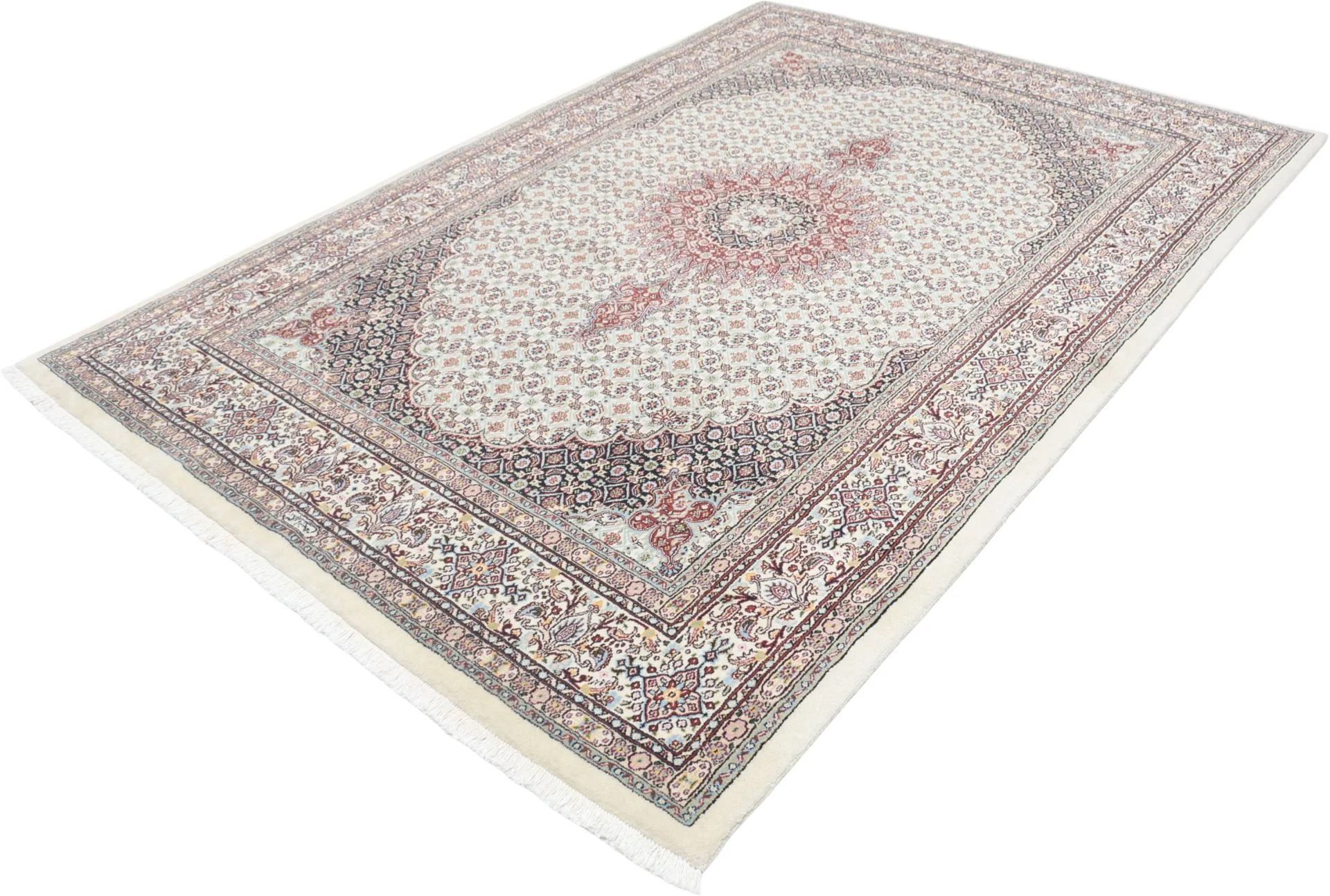 Handgeknüpfter Moud Perserteppich 163 × 243 cm