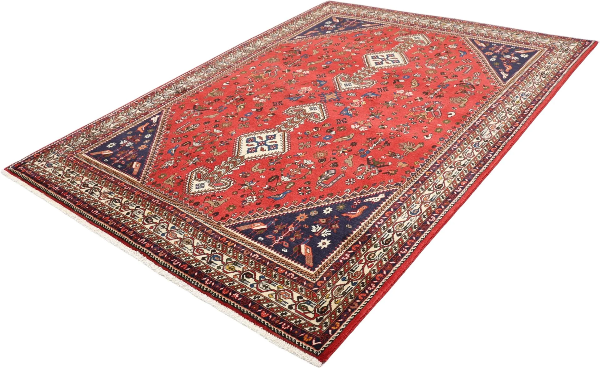 perserteppich-nasrabad-170-x-233-cm-schurwolle-handgeknupft-2 Handgeknüpfter Perserteppich 170 × 233 cm