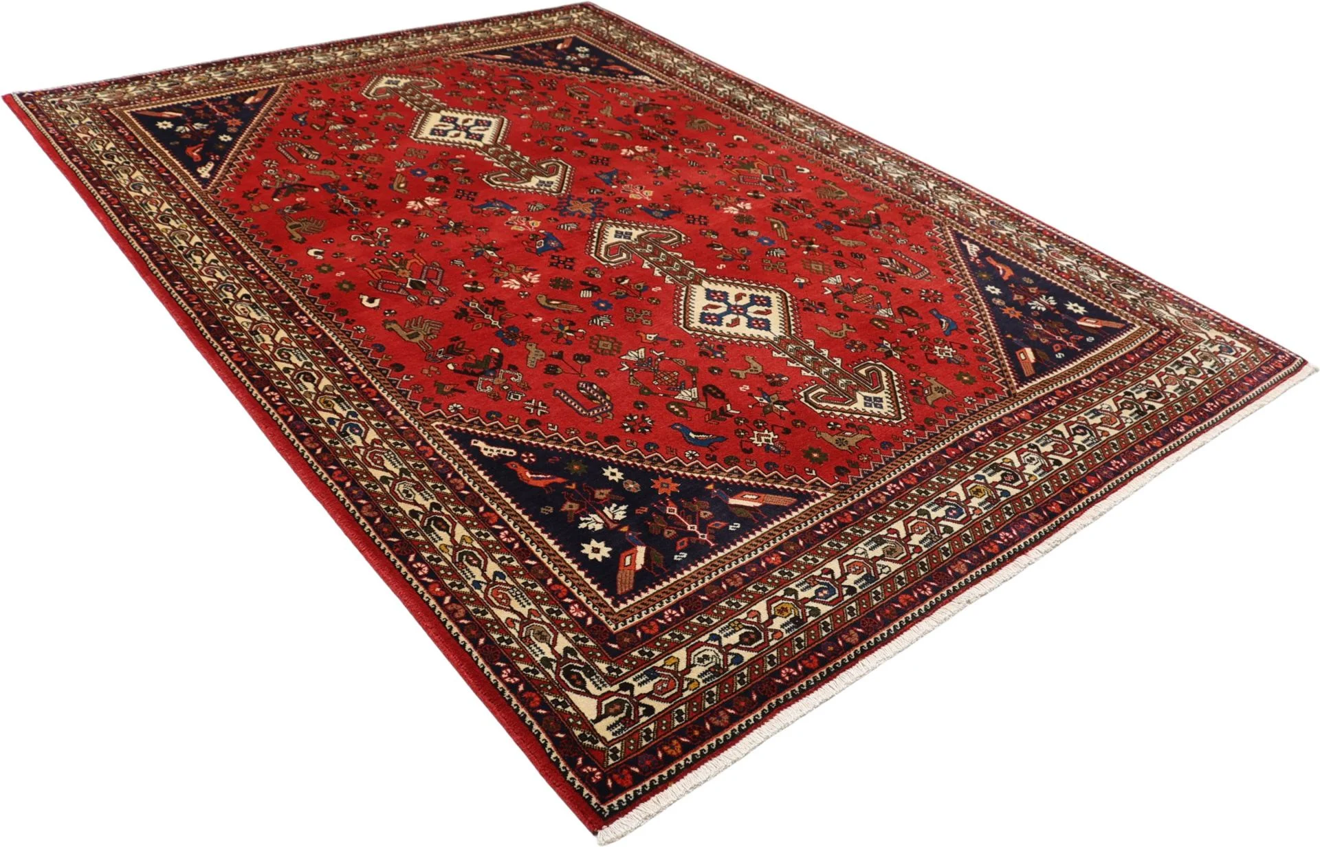 perserteppich-nasrabad-170-x-233-cm-schurwolle-handgeknupft-3 Handgeknüpfter Perserteppich 170 × 233 cm