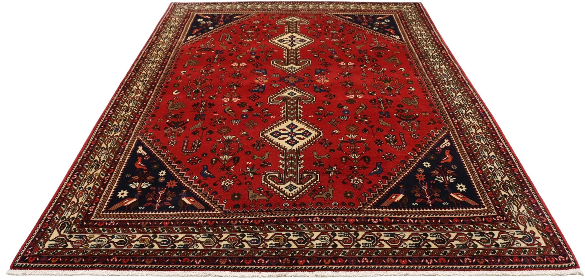 perserteppich-nasrabad-170-x-233-cm-schurwolle-handgeknupft-6 Handgeknüpfter Perserteppich 170 × 233 cm