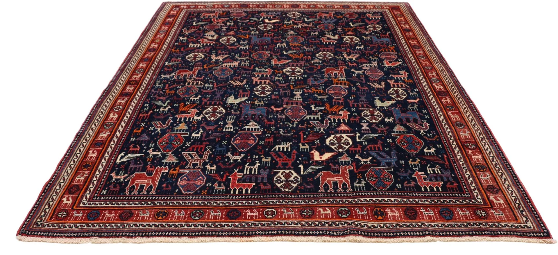 Handgeknüpfter Perserteppich, 175 × 225 cm, Wolle