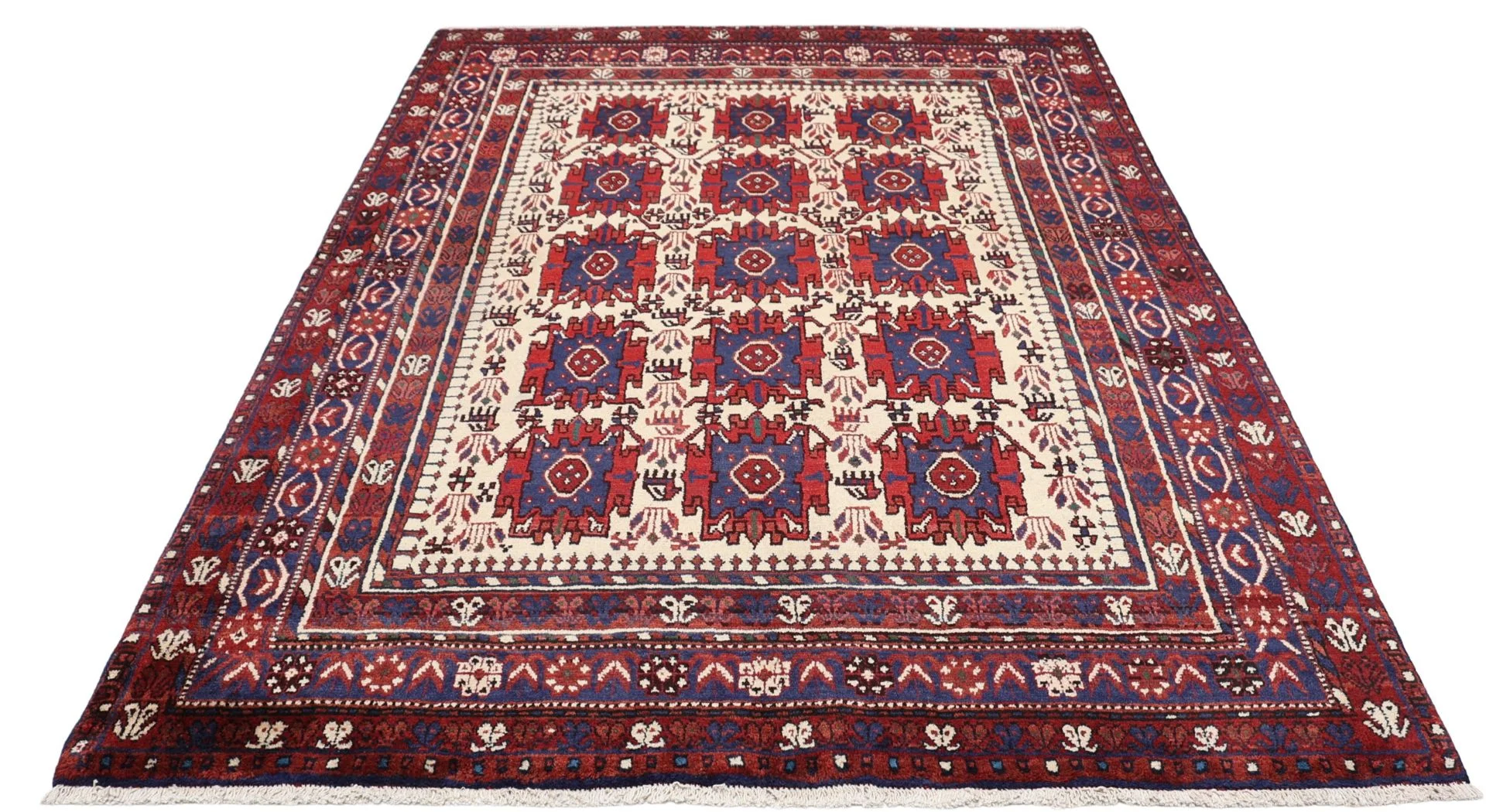 Perserteppich 155 × 210 cm aus Wolle, handgeknüpft