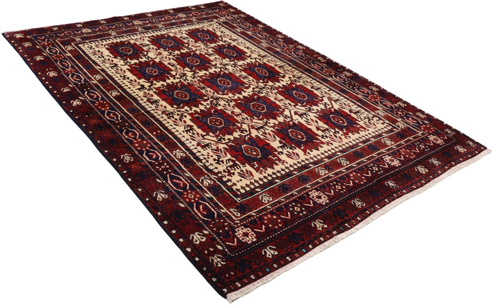 Perserteppich 155 × 210 cm aus Wolle, handgeknüpft