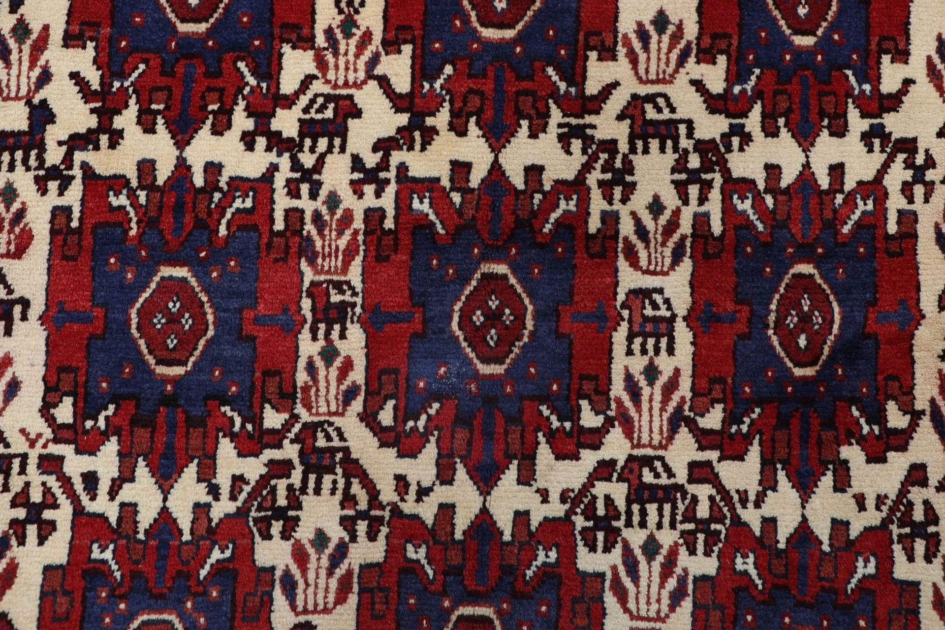 Perserteppich 155 × 210 cm aus Wolle, handgeknüpft