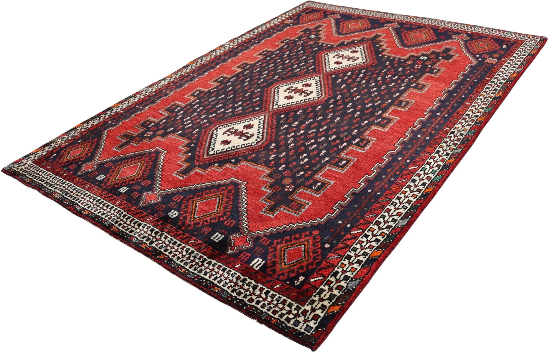 Perserteppich 160 × 220 cm aus Wolle, handgeknüpft