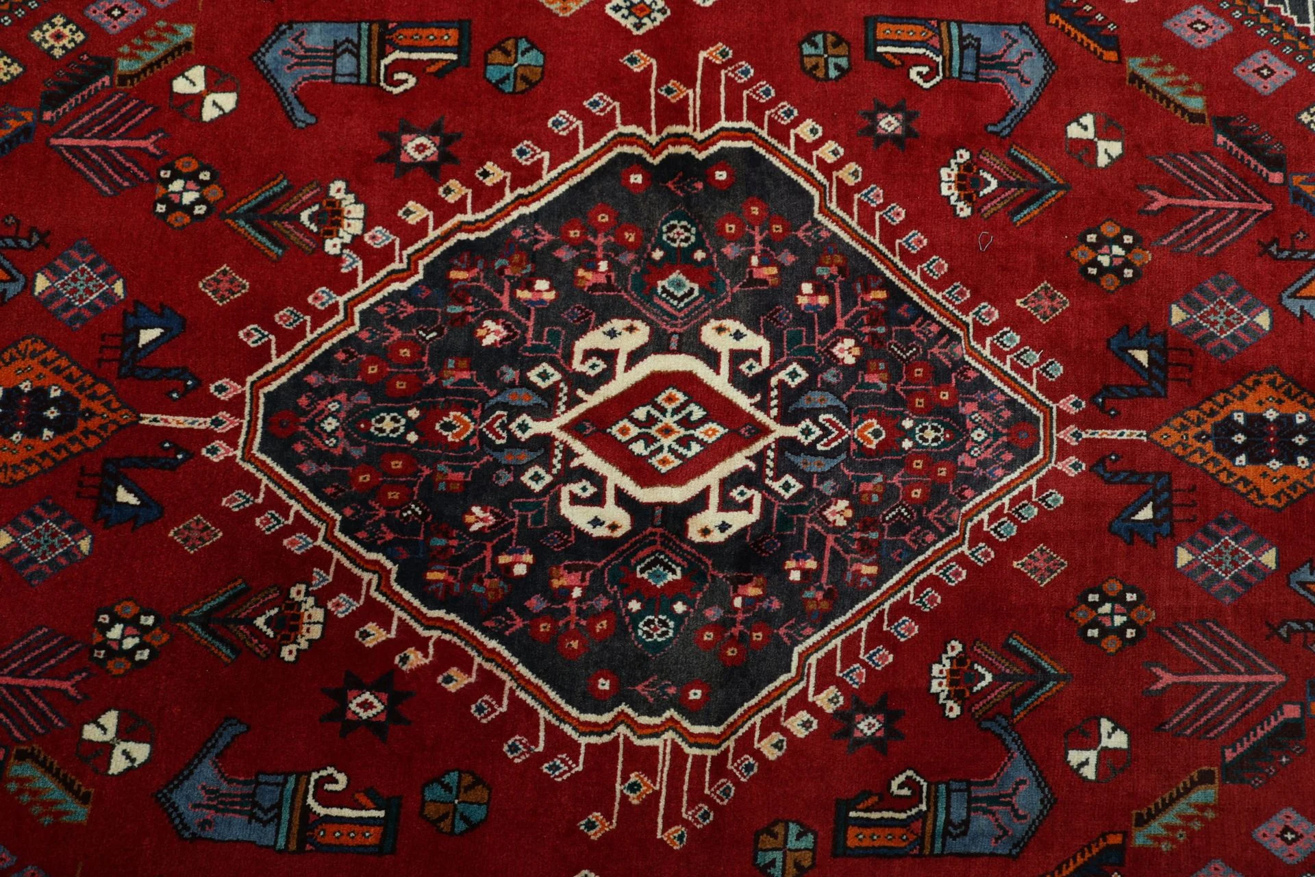 Handgeknüpfter Shiraz Perserteppich 155 × 257 cm