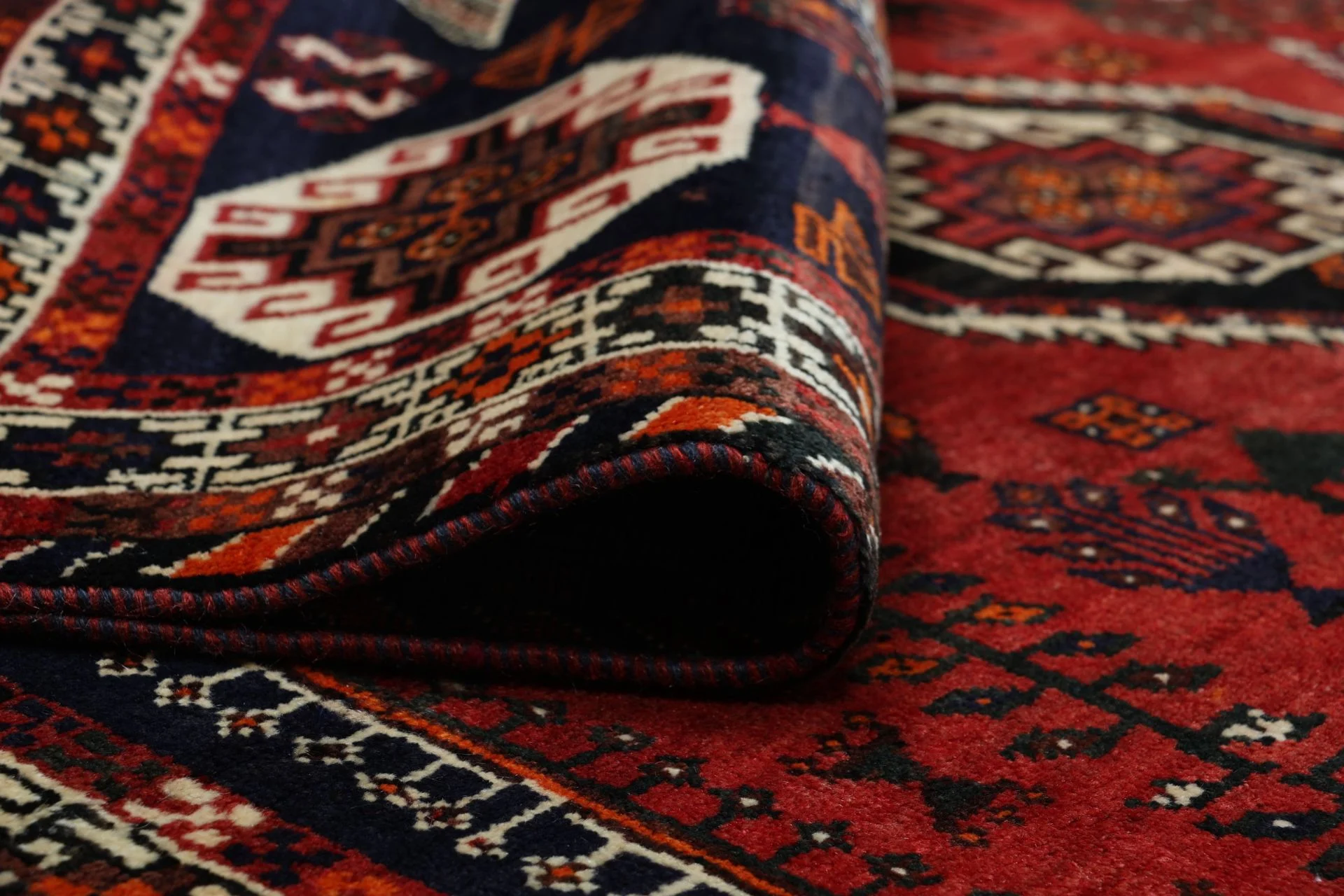 Shiraz Perserteppich 155 × 255 cm aus Wolle, handgeknüpft