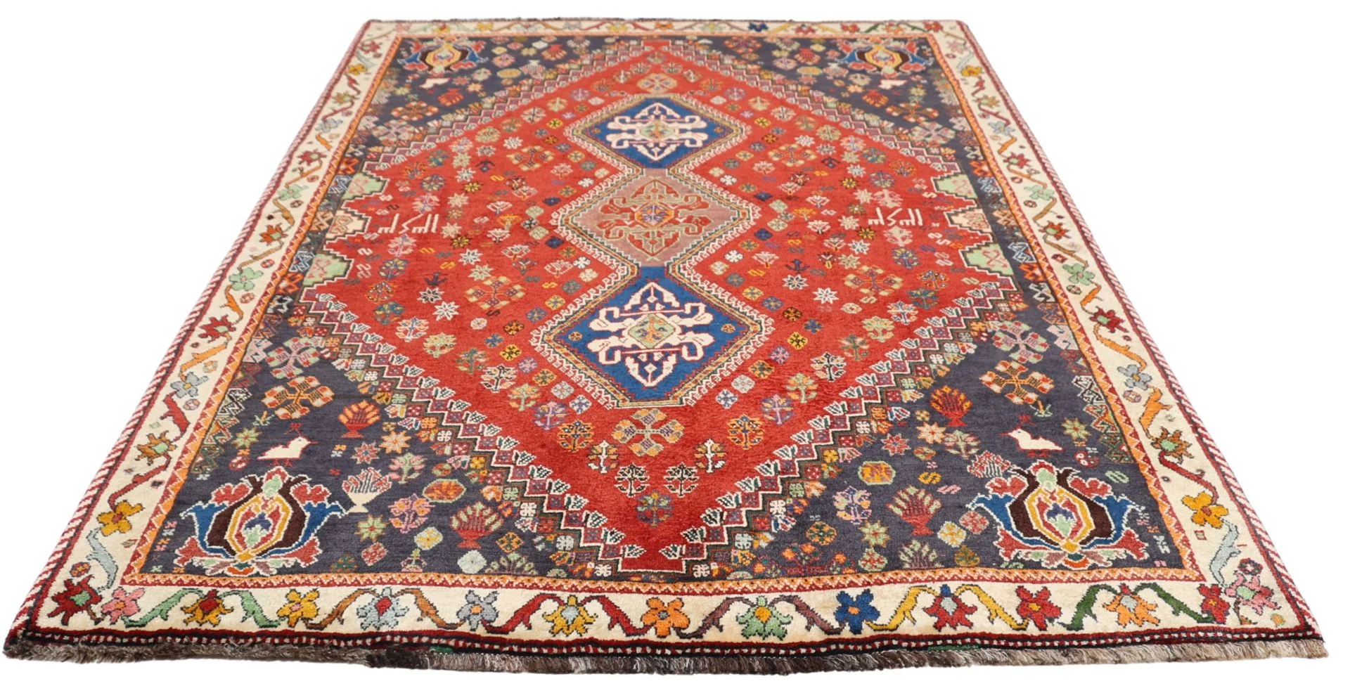Shiraz Perserteppich 157 × 238 cm aus Wolle, handgeknüpft
