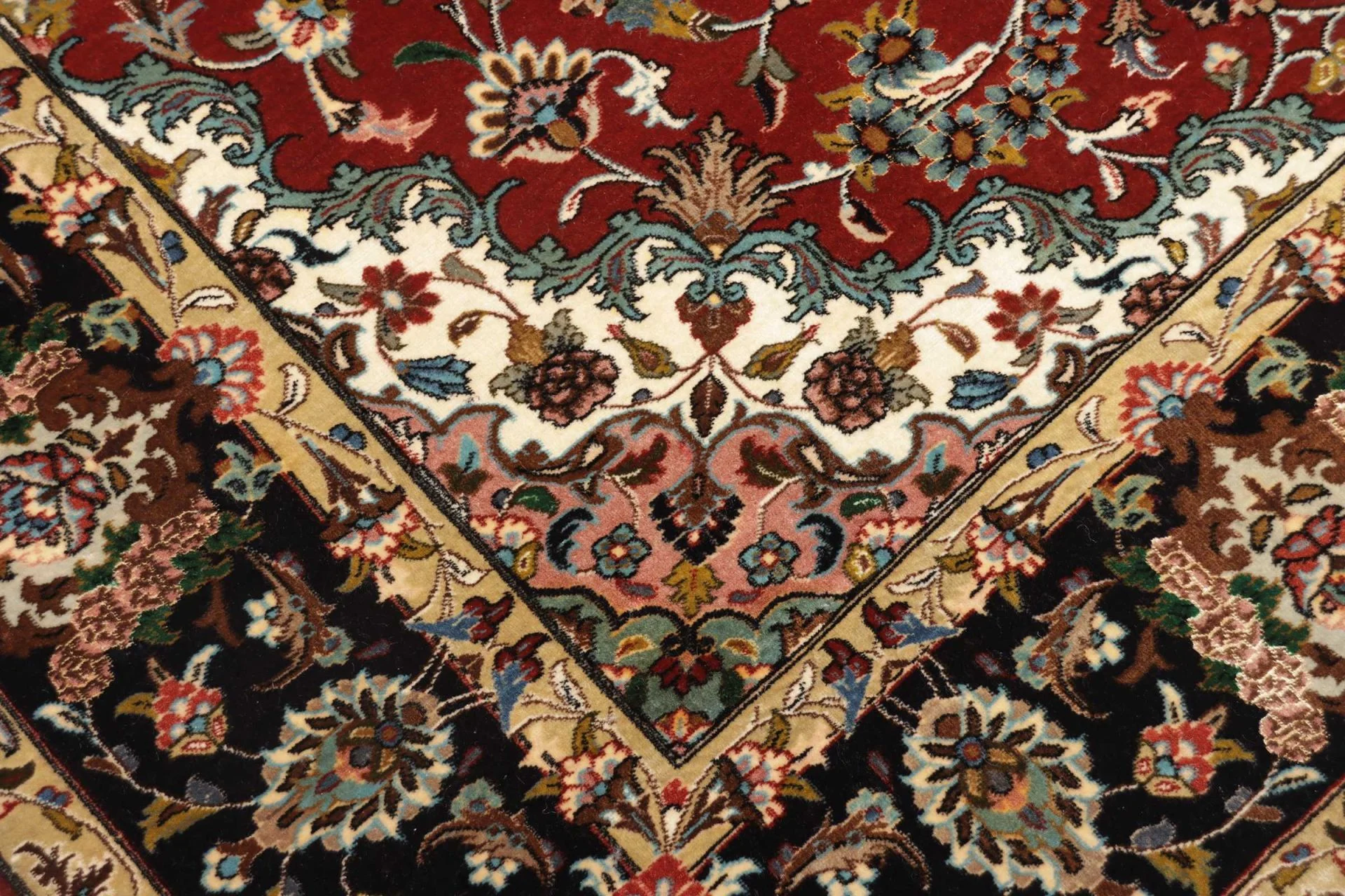 Handgeknüpfter Ghom Perserteppich, 141 × 210 cm, Wolle