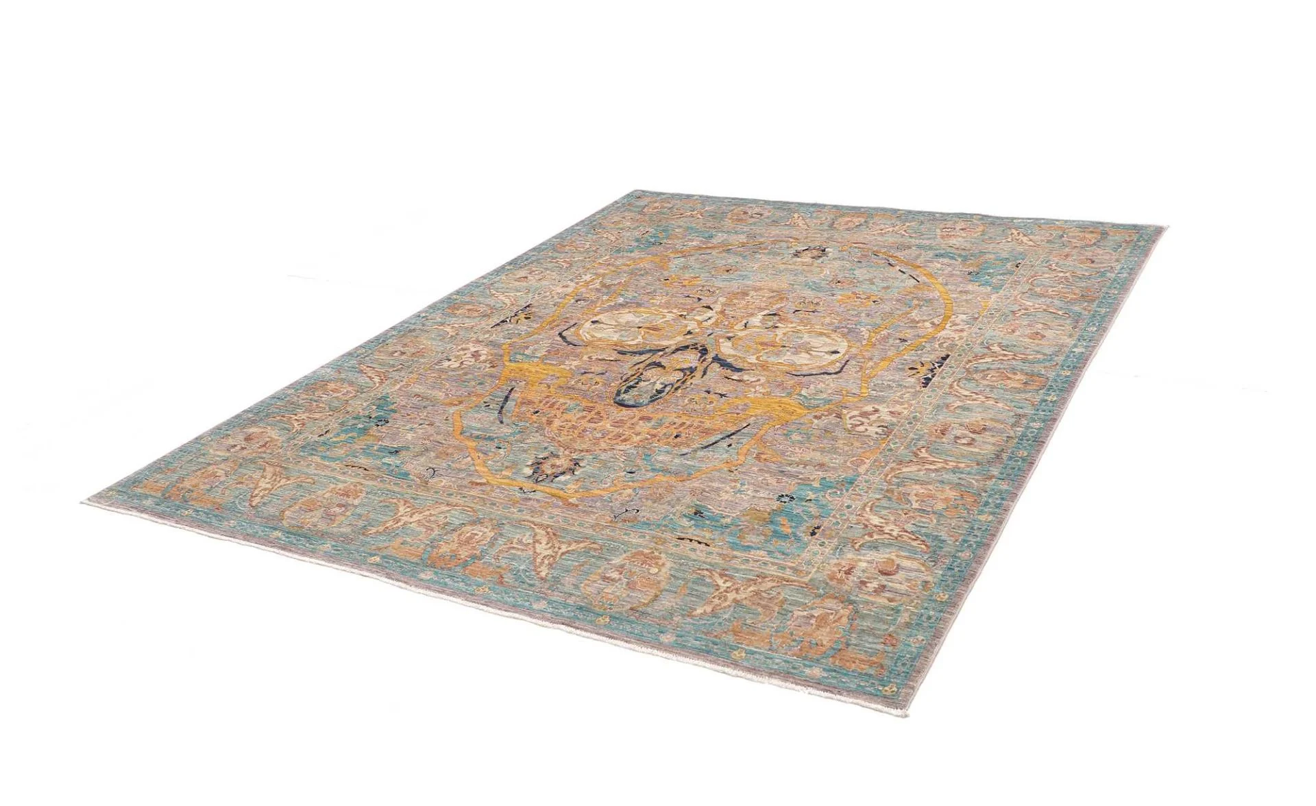 Handgeknüpfter Samarkand Orientteppich, 201 × 241 cm, Wolle