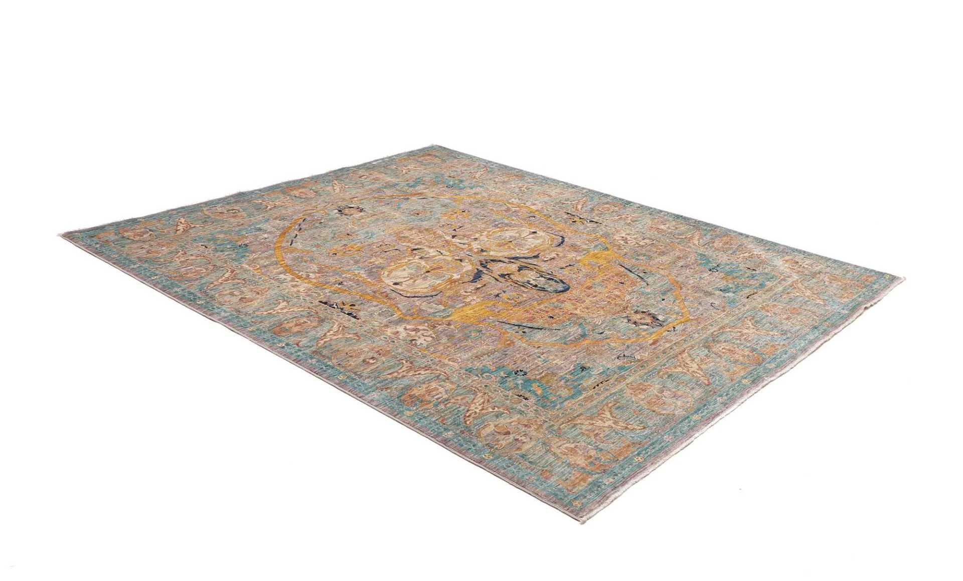 Handgeknüpfter Samarkand Orientteppich, 201 × 241 cm, Wolle