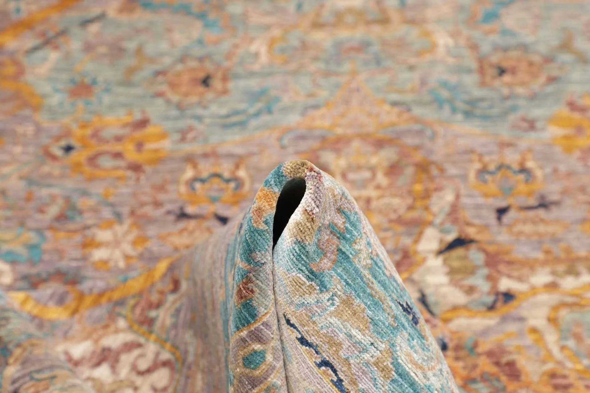 Handgeknüpfter Samarkand Orientteppich, 201 × 241 cm, Wolle