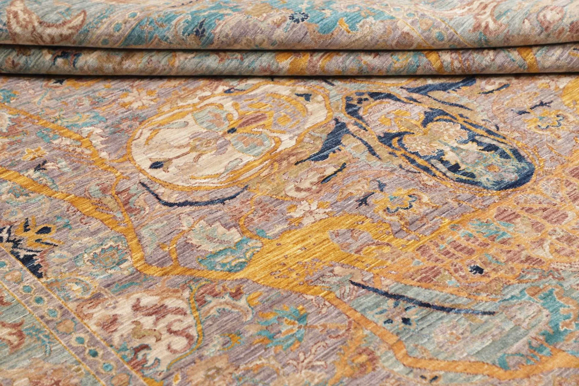 Handgeknüpfter Samarkand Orientteppich, 201 × 241 cm, Wolle