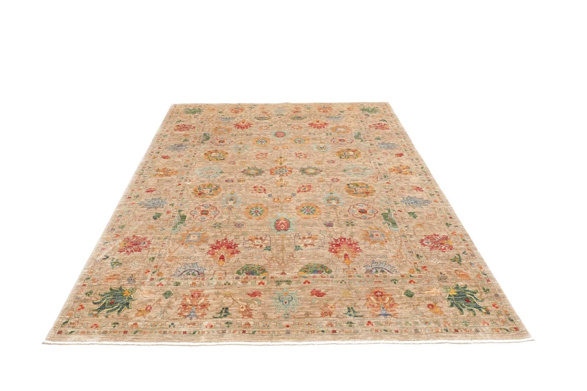 Handgeknüpfter Samarkand Orientteppich, 173 × 238 cm, Wolle