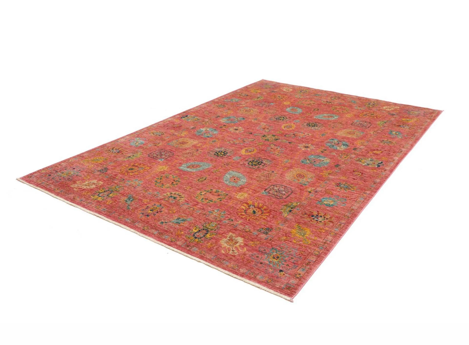 Handgeknüpfter Samarkand Orientteppich, 201 × 296 cm, Wolle
