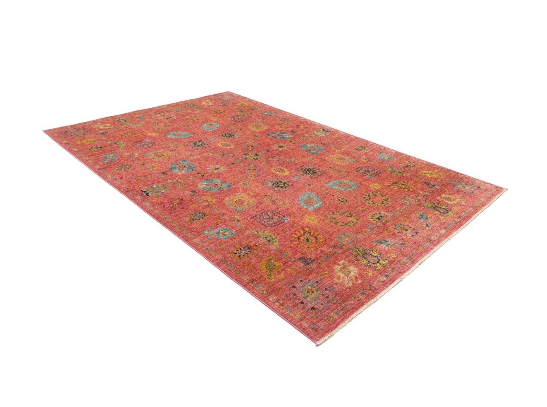 Handgeknüpfter Samarkand Orientteppich, 201 × 296 cm, Wolle
