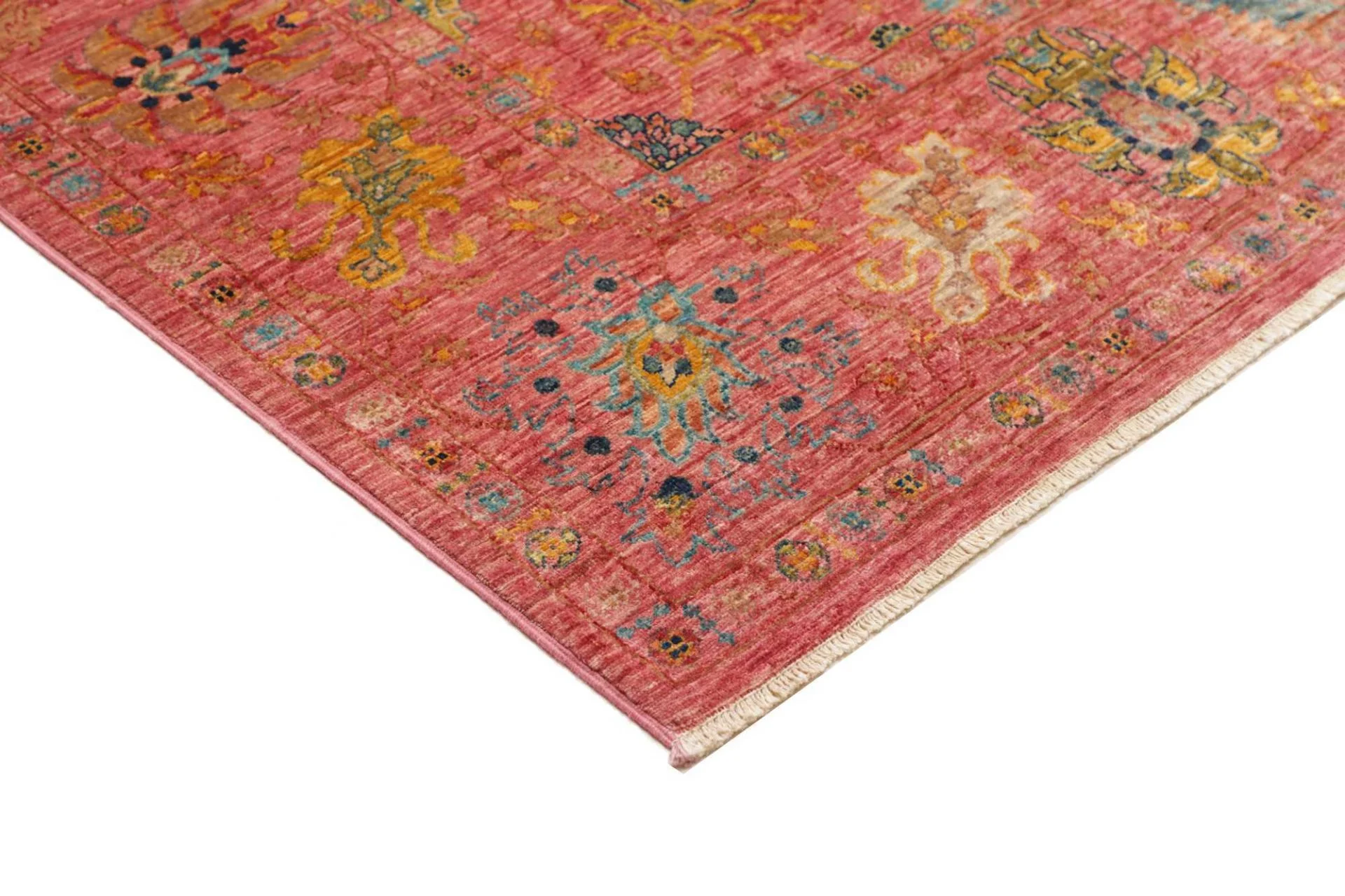 Handgeknüpfter Samarkand Orientteppich, 201 × 296 cm, Wolle