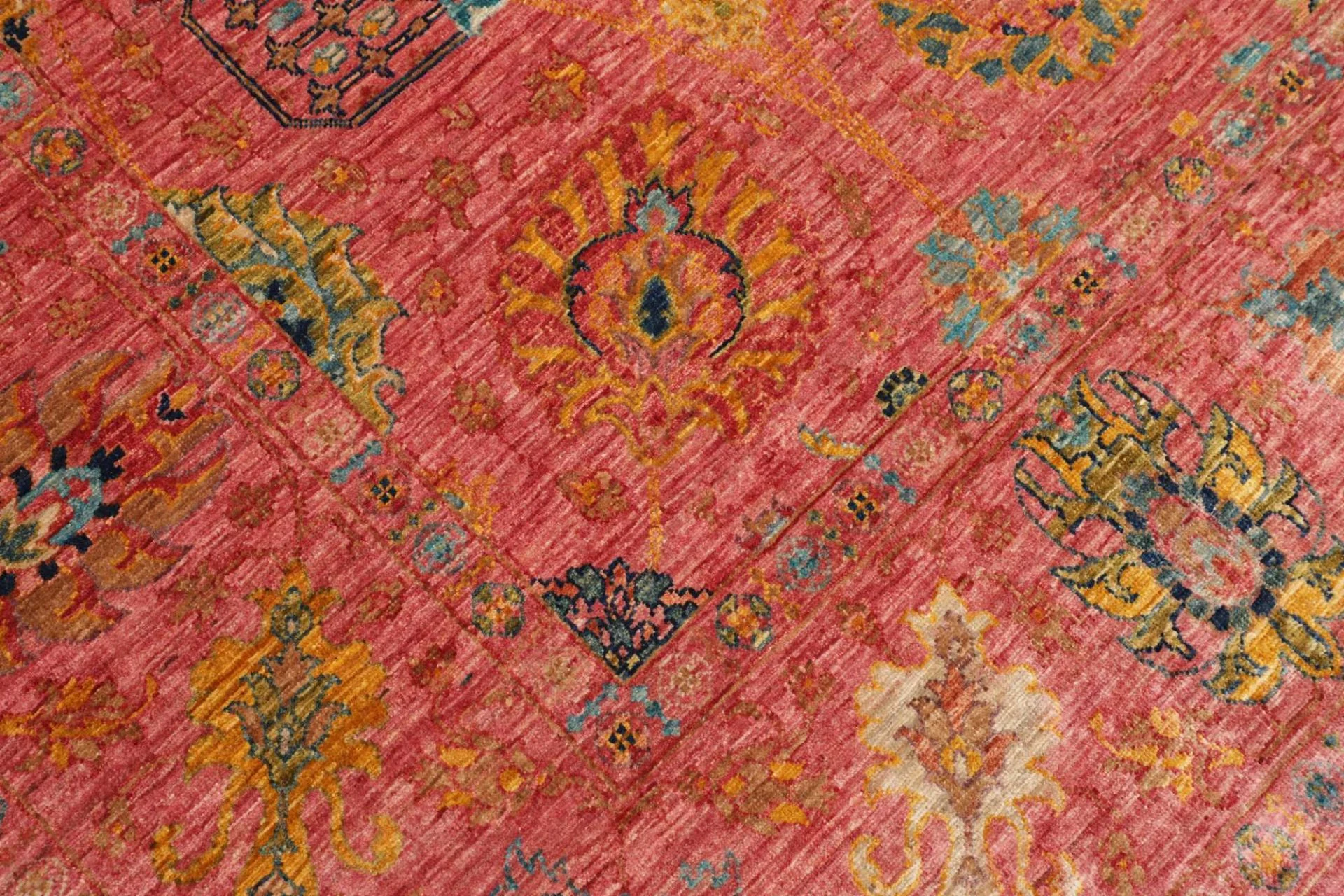 Handgeknüpfter Samarkand Orientteppich, 201 × 296 cm, Wolle