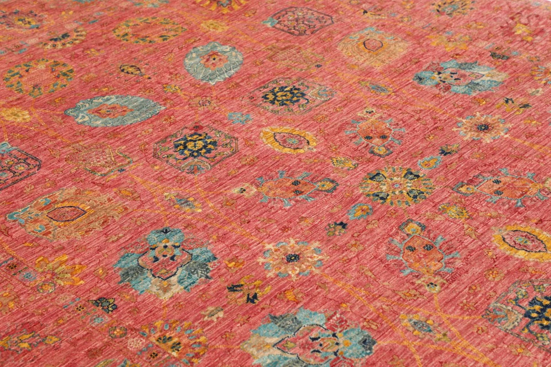 Handgeknüpfter Samarkand Orientteppich, 201 × 296 cm, Wolle