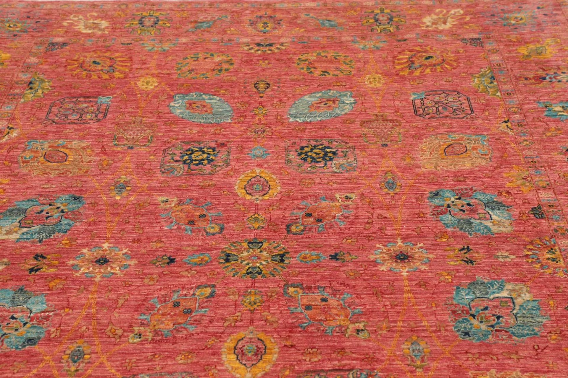 Handgeknüpfter Samarkand Orientteppich, 201 × 296 cm, Wolle
