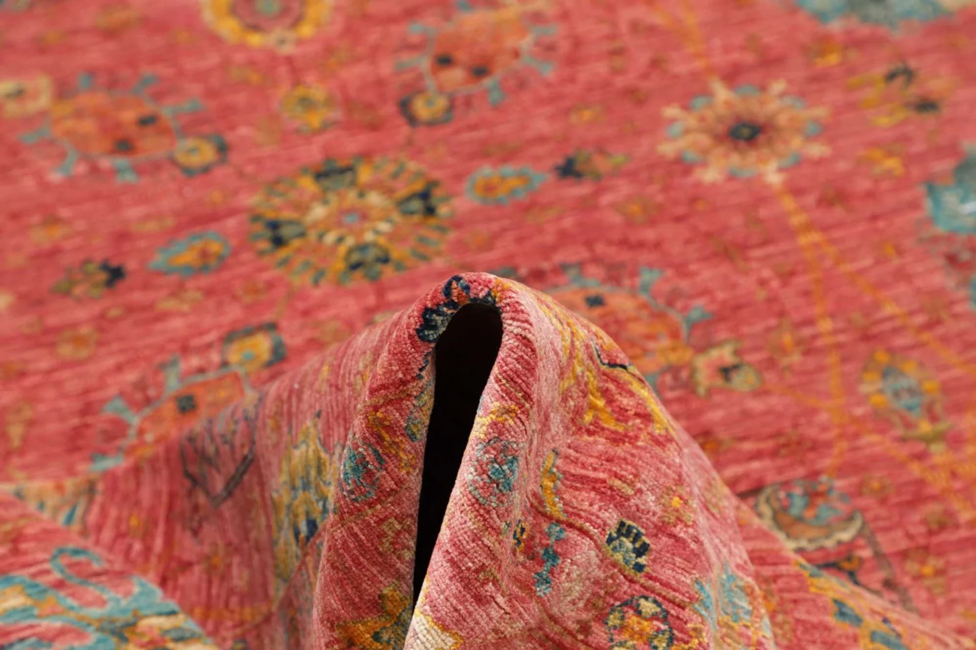 Handgeknüpfter Samarkand Orientteppich, 201 × 296 cm, Wolle
