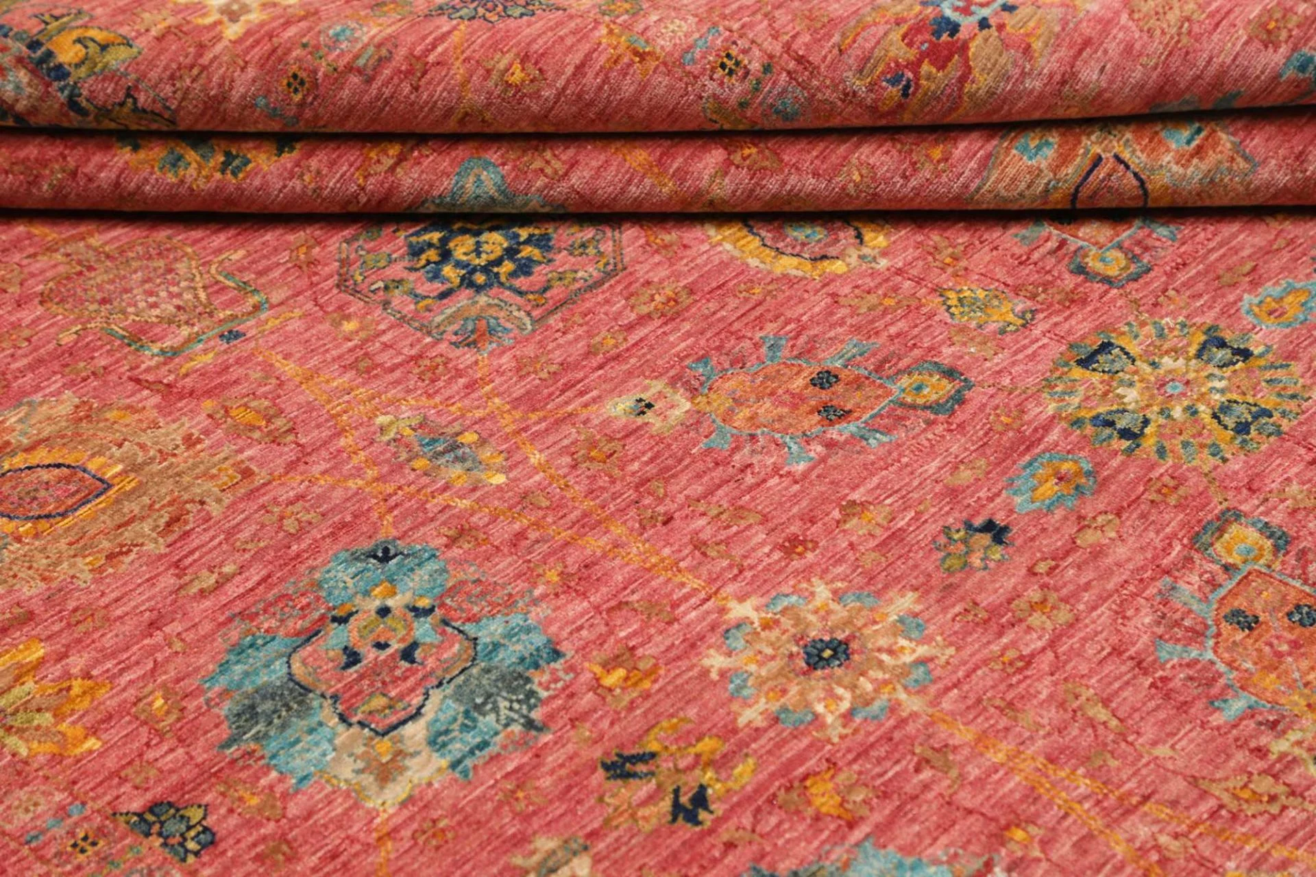 Handgeknüpfter Samarkand Orientteppich, 201 × 296 cm, Wolle