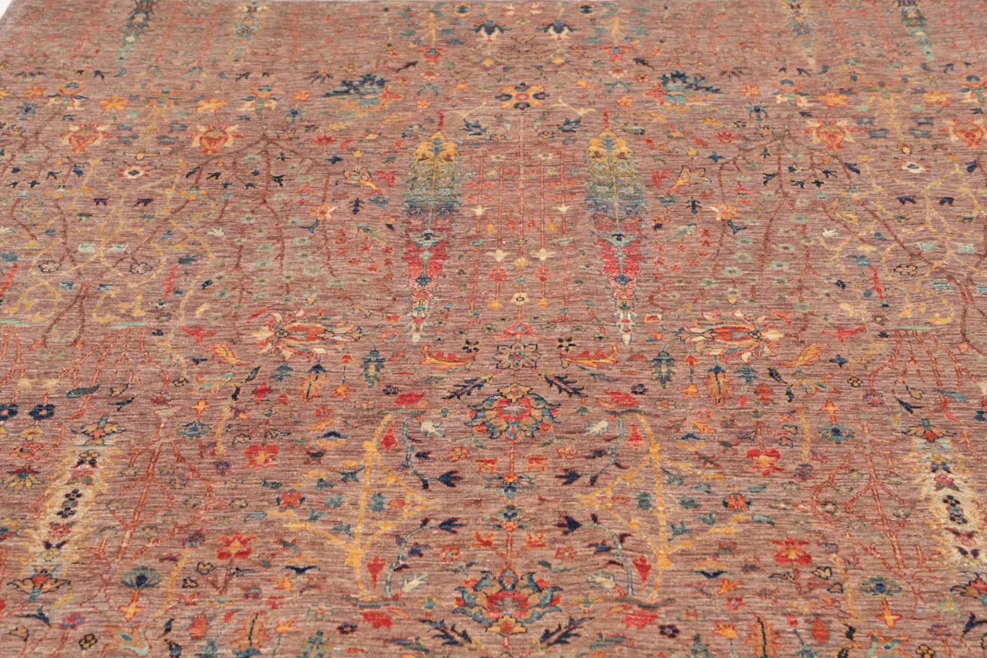 Handgeknüpfter Samarkand Orientteppich, 197 × 282 cm, Wolle