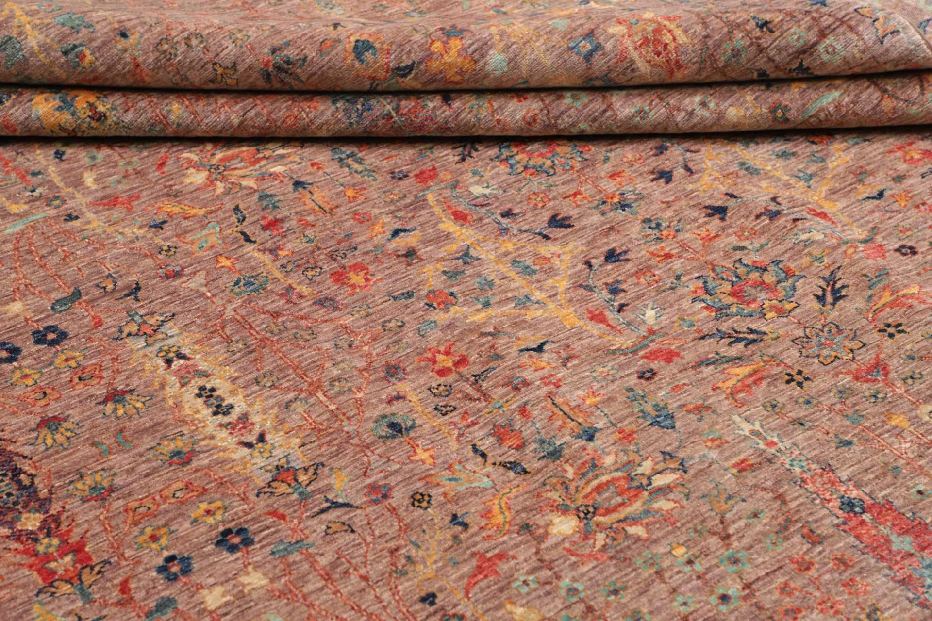 Handgeknüpfter Samarkand Orientteppich, 197 × 282 cm, Wolle
