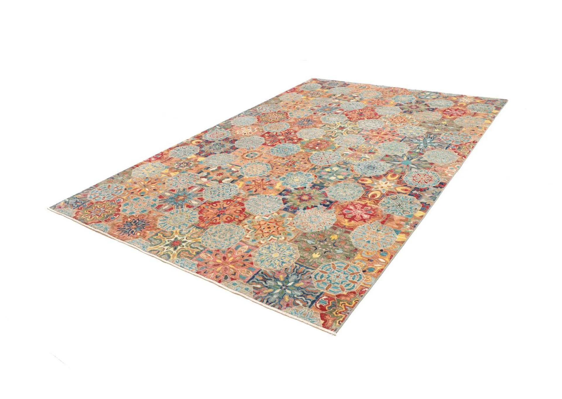 Samarkand Orientteppich 203 × 294 cm aus Wolle, handgeknüpft