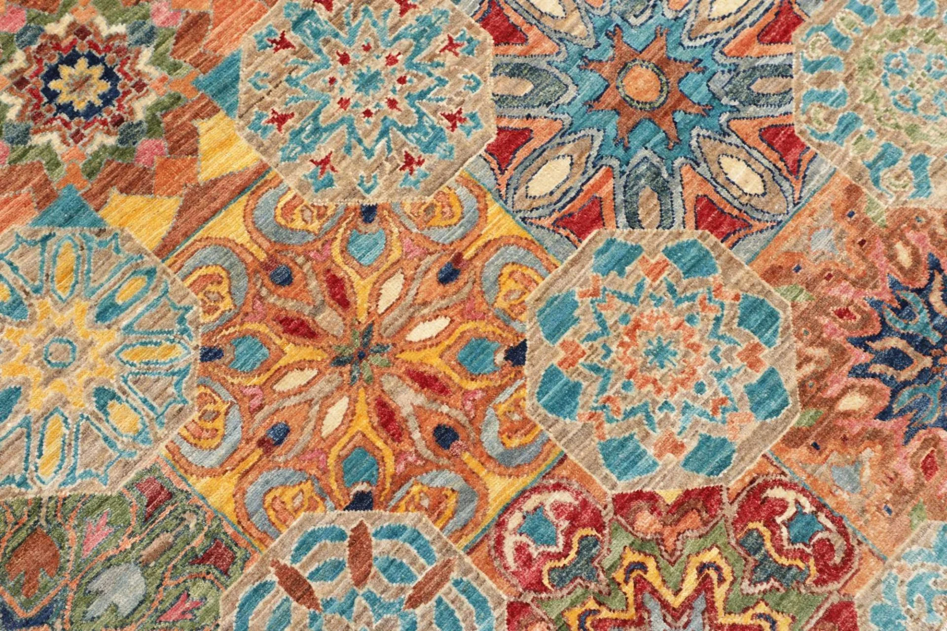 Samarkand Orientteppich 203 × 294 cm aus Wolle, handgeknüpft