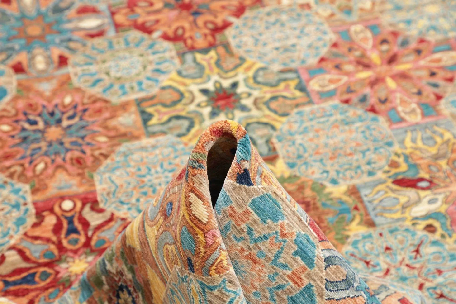 Samarkand Orientteppich 203 × 294 cm aus Wolle, handgeknüpft