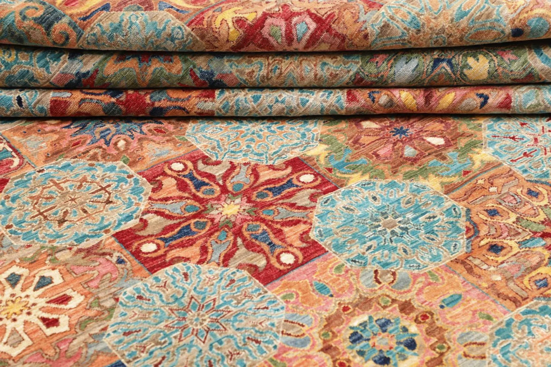 Samarkand Orientteppich 203 × 294 cm aus Wolle, handgeknüpft