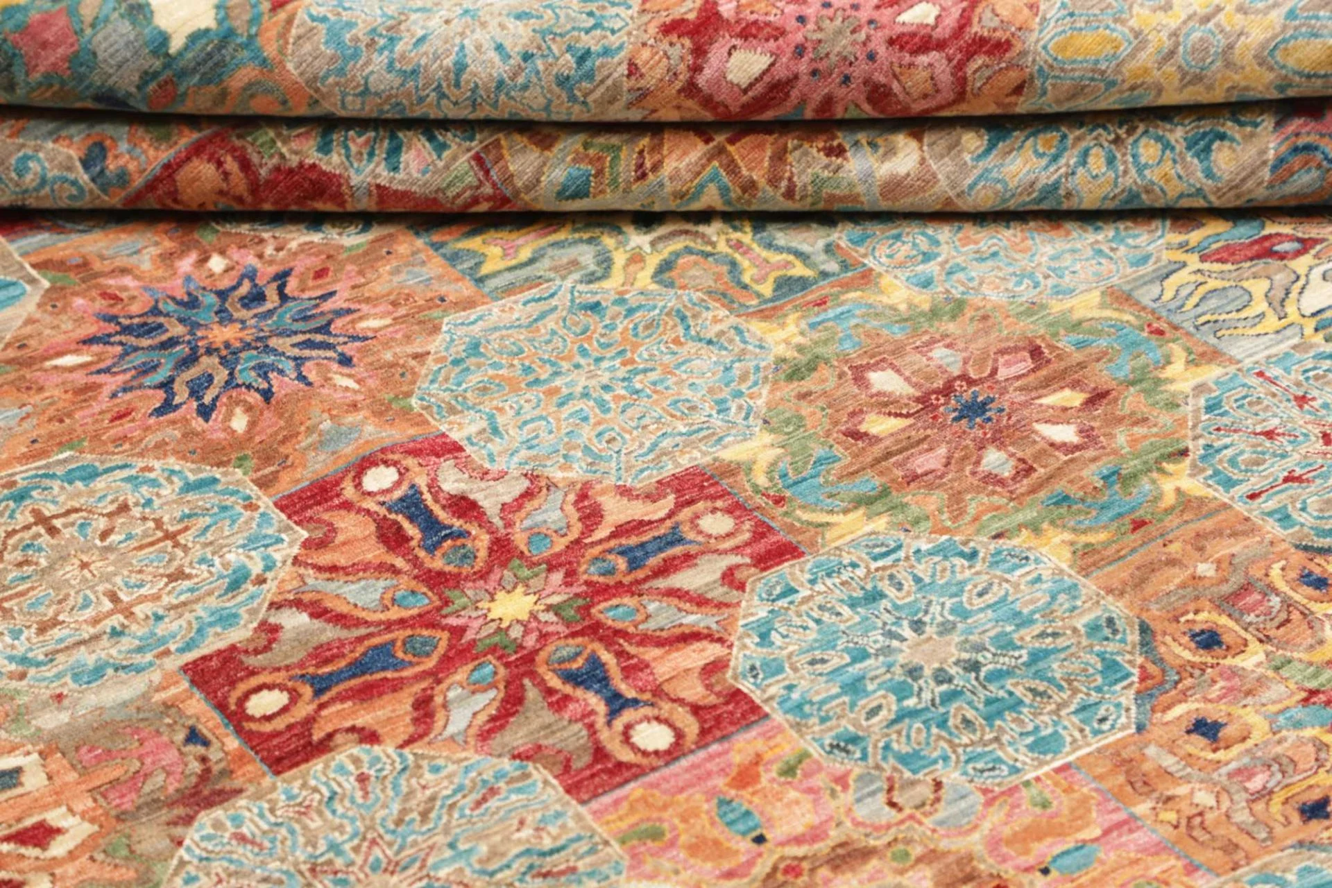 Samarkand Orientteppich 200 × 294 cm aus Wolle, handgeknüpft