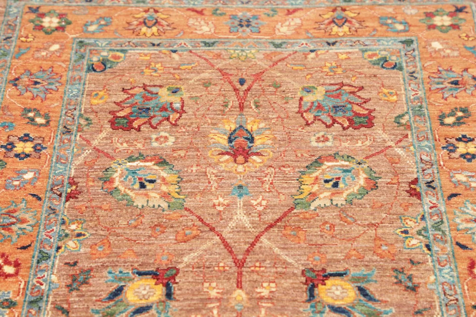 Handgeknüpfter Samarkand Orientteppich 81 × 294 cm