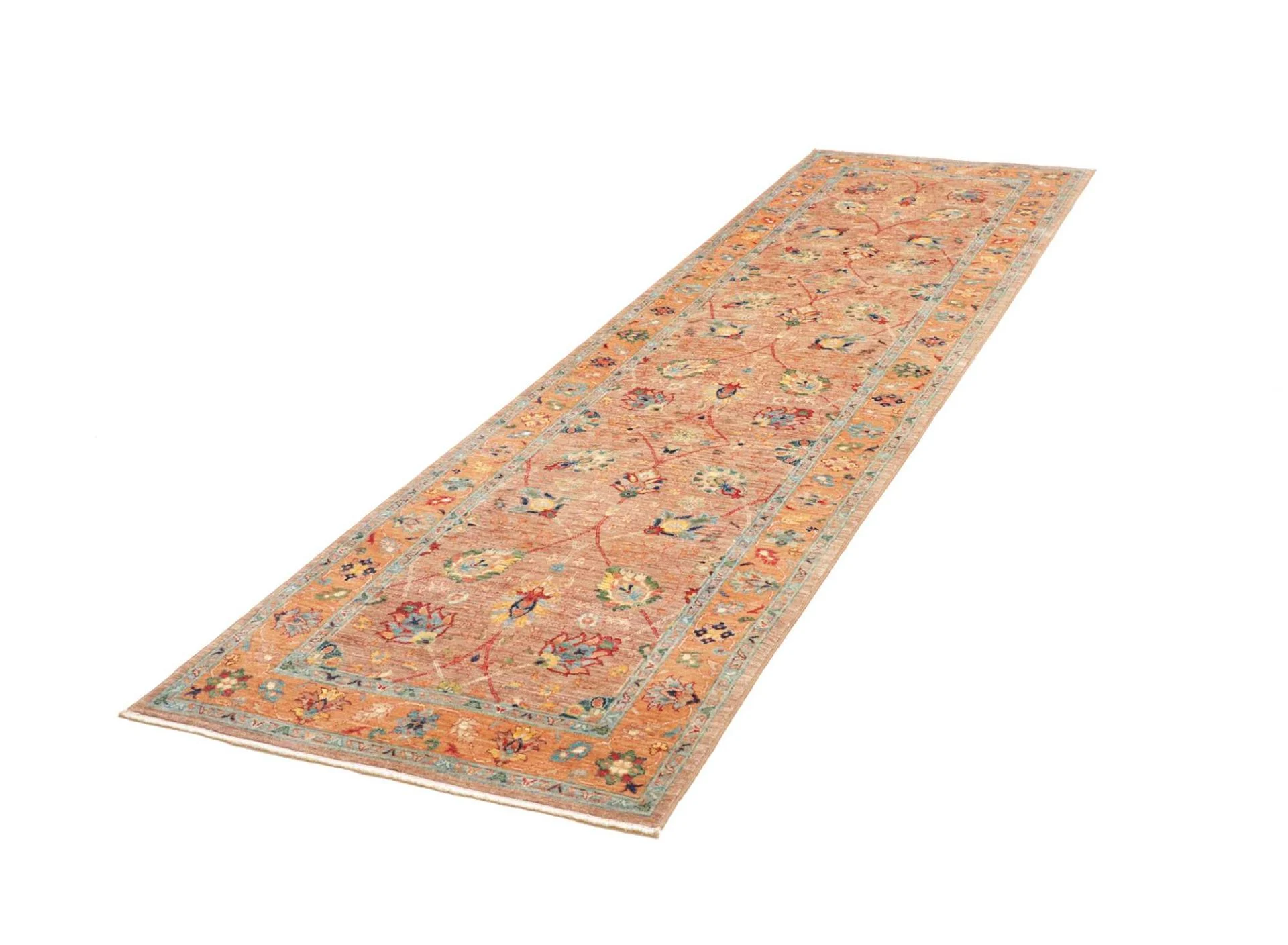 Handgeknüpfter Samarkand Orientteppich, 82 × 295 cm, Wolle