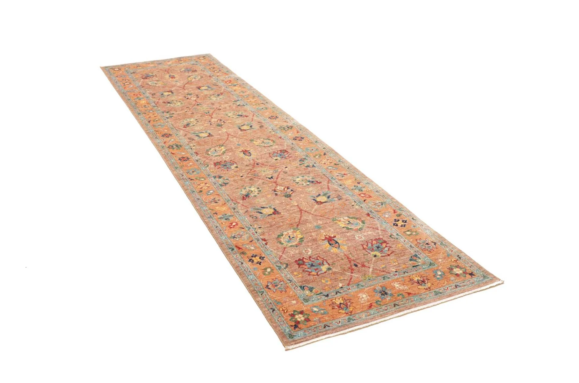 Handgeknüpfter Samarkand Orientteppich, 82 × 295 cm, Wolle